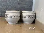 2 flowerpot of marbel in attractive design