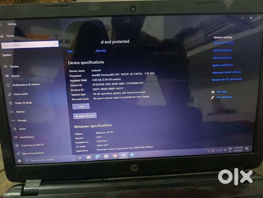 Laptop for 128 gb ssd