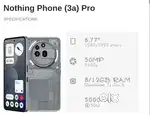 Nothing phone 3a Pro