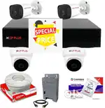BRAND (CP PLUS) 4 CHANNEL SETUP (DOME & BULLET)