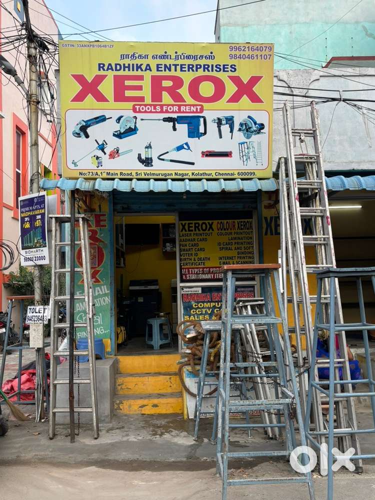 Xerox & Power tools rental shop for sale