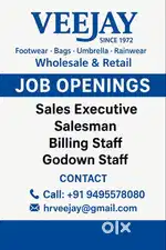 Sales & Marketing Executive – Footwear Industry