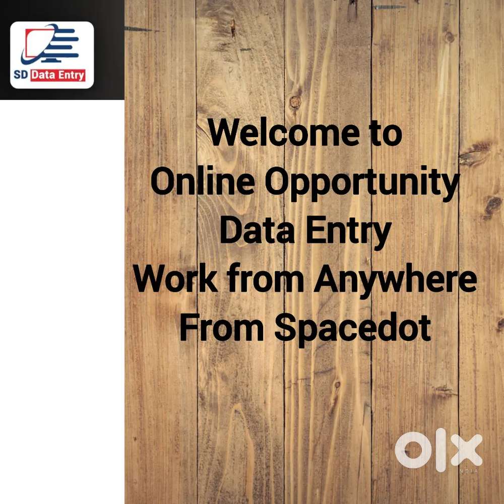 Welcome to online opportunity Data Entry