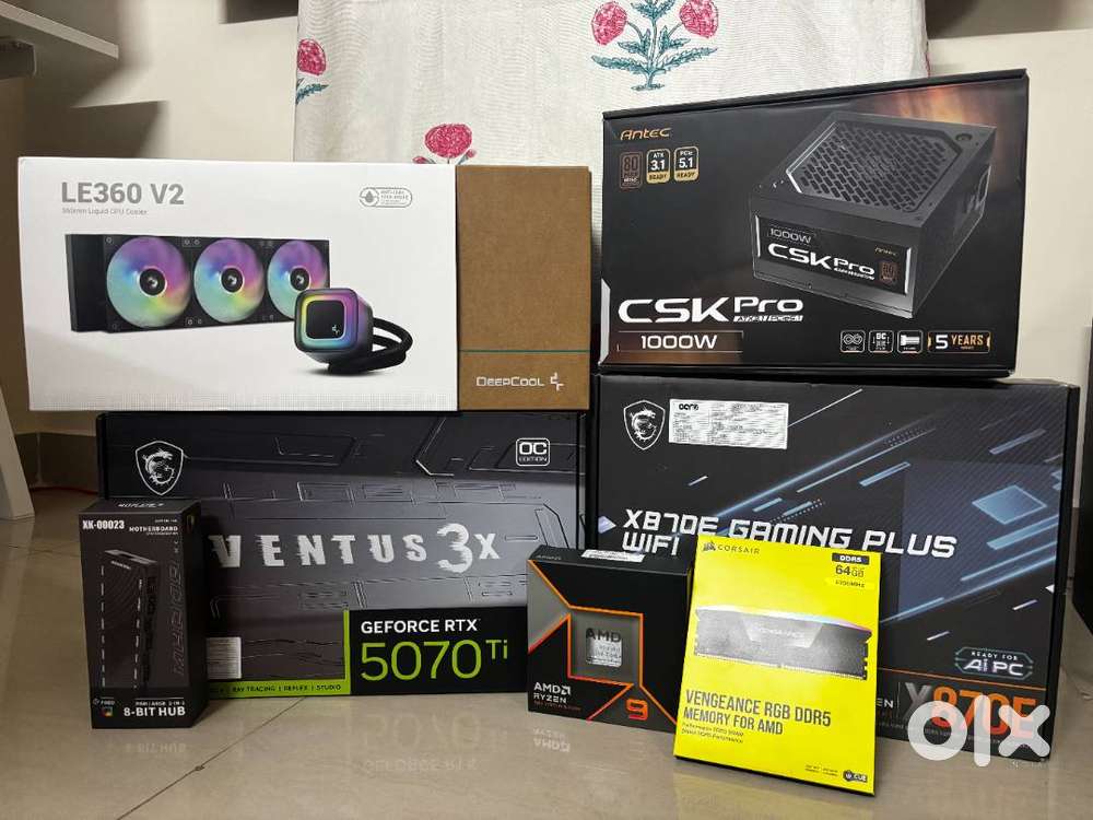 Ryzen 9 9900X  64GB Ram  RTX 5070ti Gaming Desktop