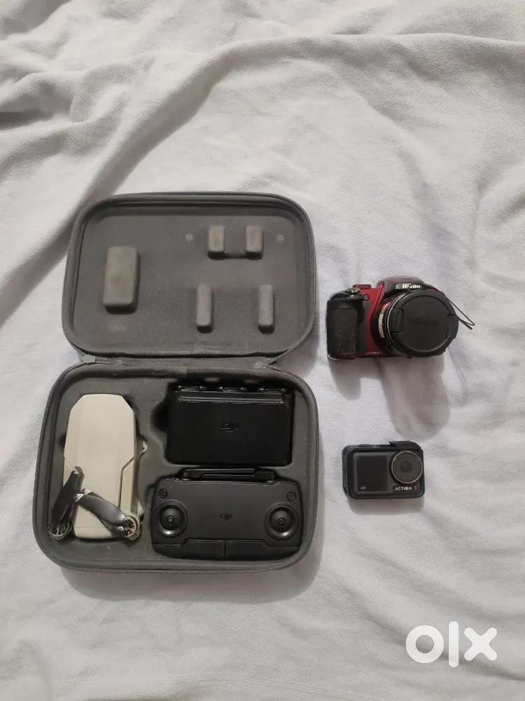 Selling 3 items - Drone, action camera and bridge camera