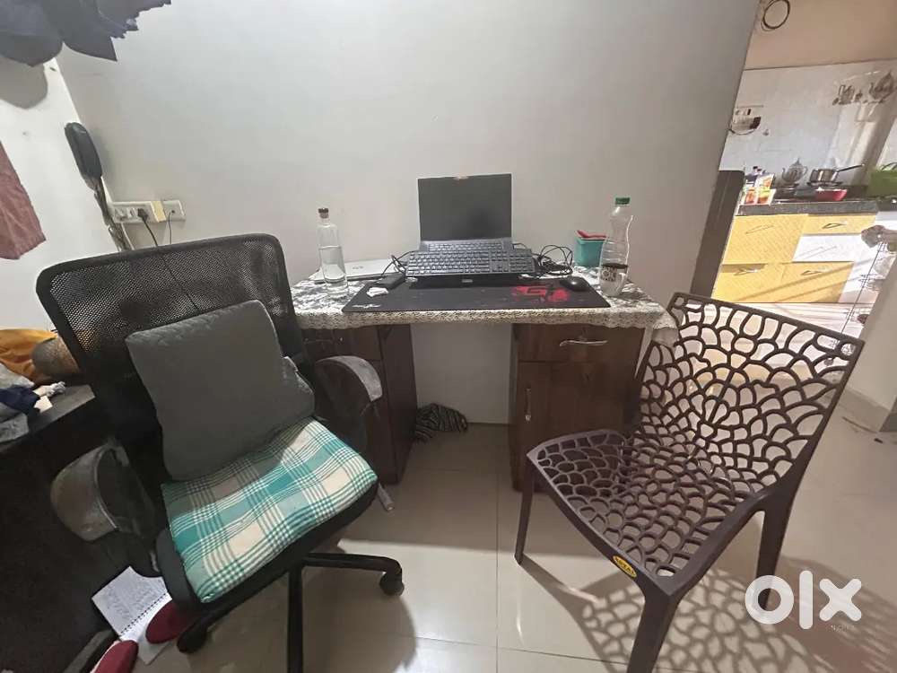 Computer table with chair