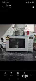 Microwave oven oil fryer and sandwich maker
