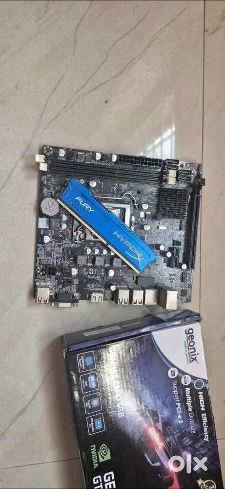 Graphics card + ram + chipset+motherboard