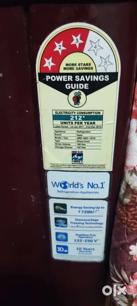 Haier Fridge 190 liter