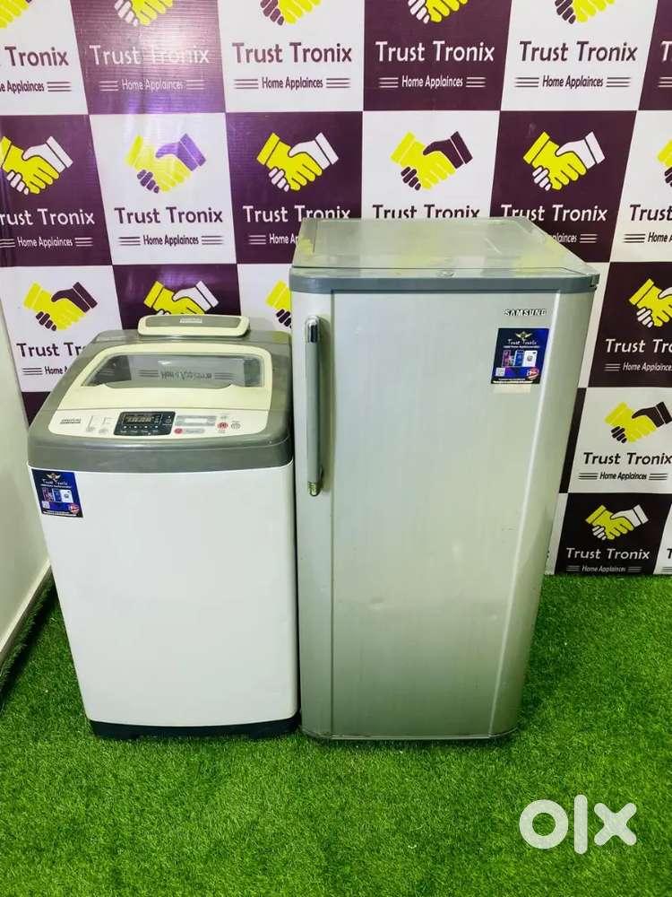 @#048TT biofresh 190ltr & 6.2kg digital Samsung fridge washing machine