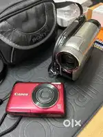 Sony handycam and Canon Powershot A2200