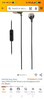 SONY MDR ex14 wire earphone