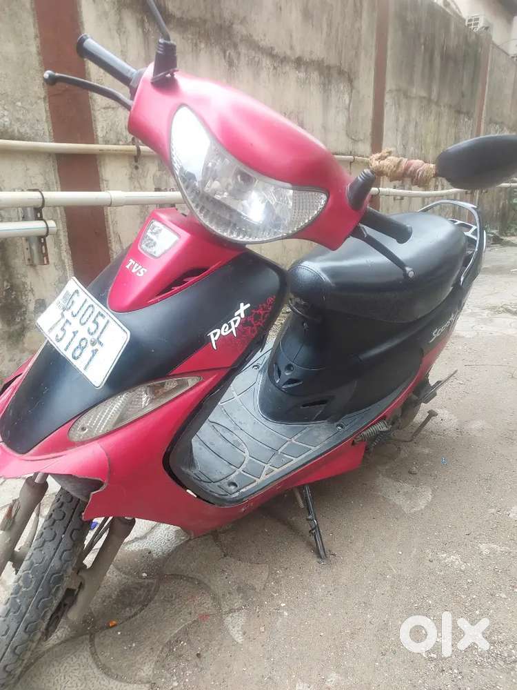 Tvs scooty pep+ matte red 2022 model