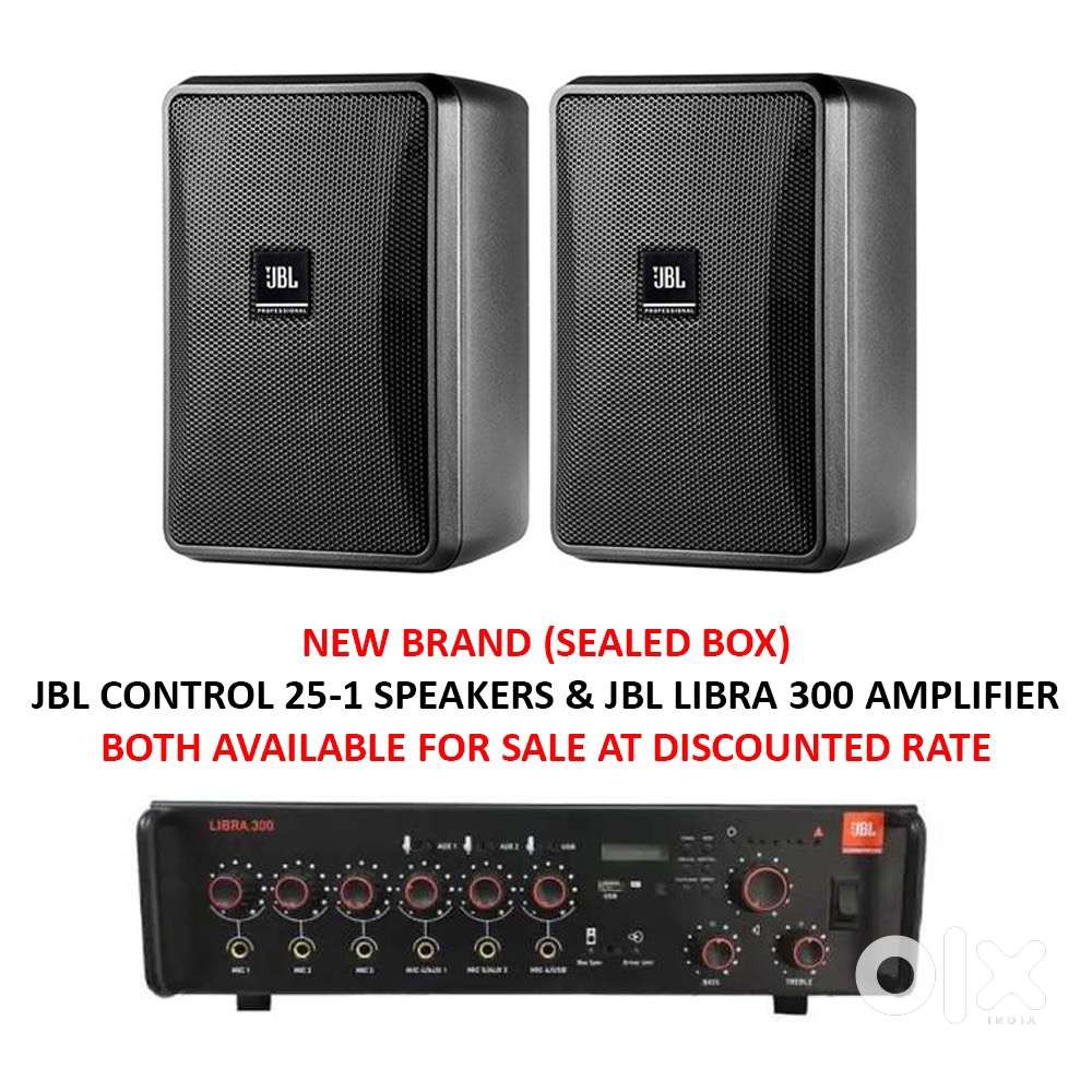 NEW JBL CONTROL 25-1 SPEAKERS & JBL LIBRA 300 AMPLIFIER