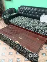 Sofa come bed+2 Round Singal+3Seaters Sofa