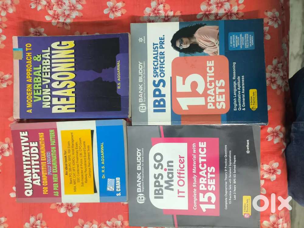 Books quantataive aptitude verbal non verbal reasoning IBPS question