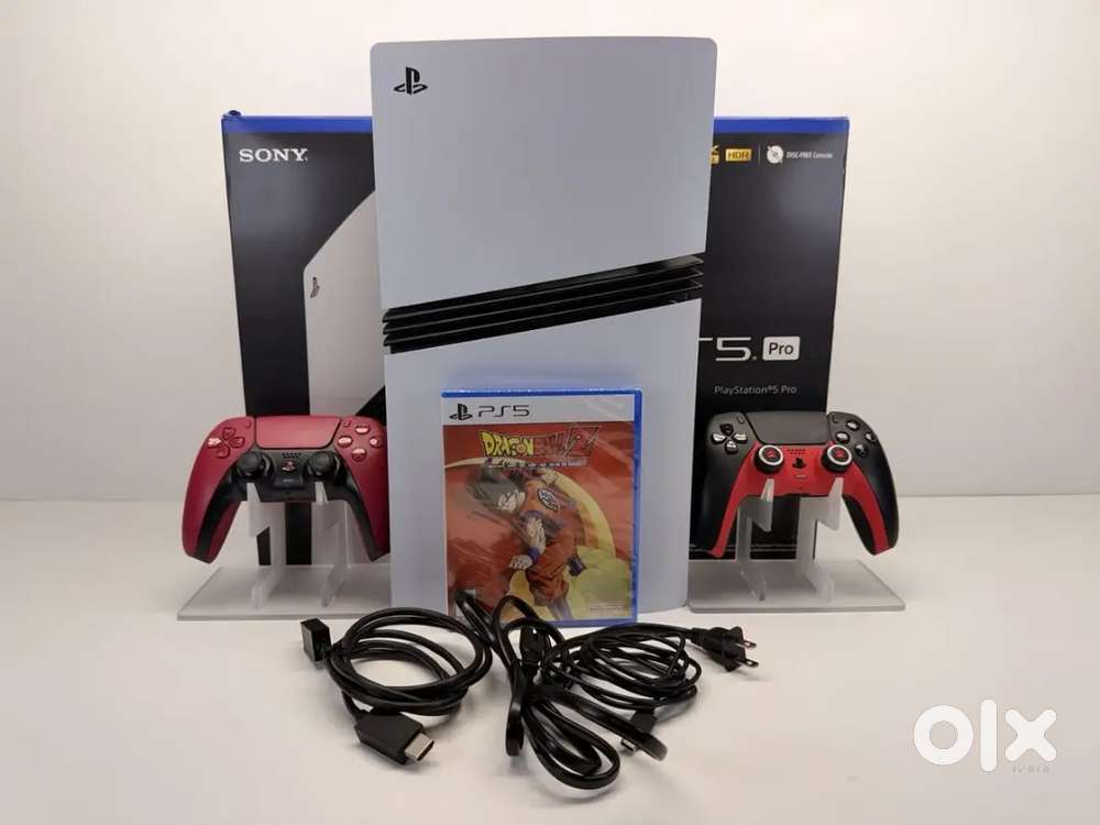 PlayStation 5 Pro Ps5 Pro with Disc Drive 2 Controllers New Game Box