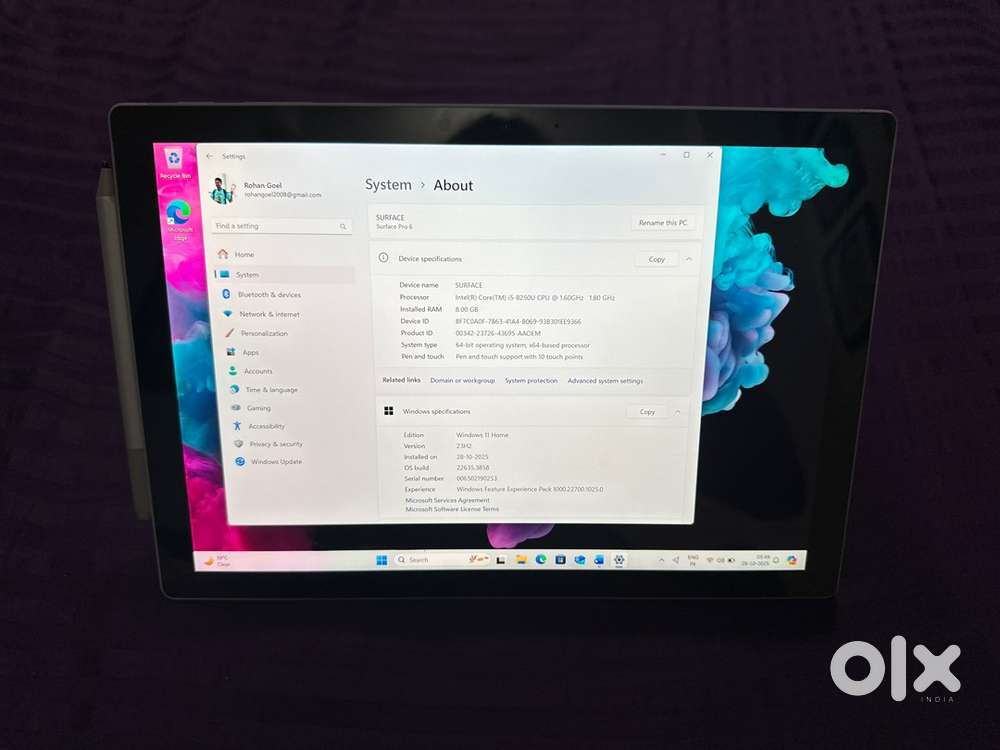 Microsoft surface pro 6