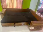 Wooden sofa 7 seater with cumbed