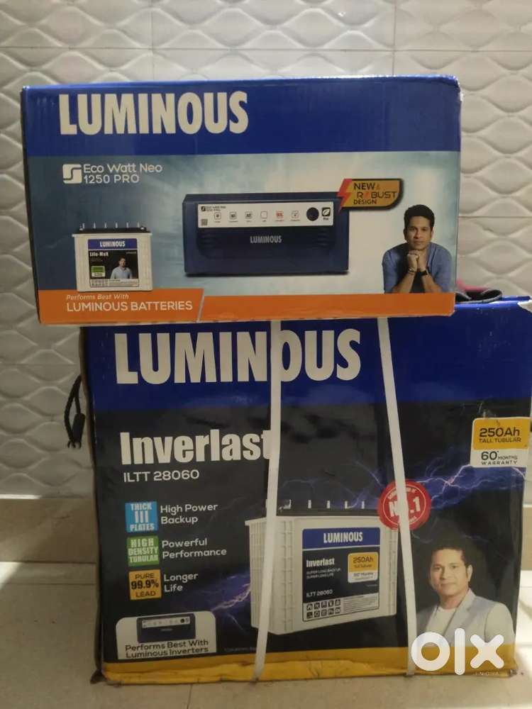 LUMINOUS 250AH 60 MONTHS WARRANTY
