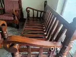 Teak wood Yanai kaal sofa set 3+2 with cushion for sale