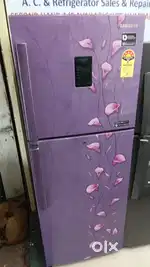 Samsung double door fridge good condition with warranty 1 year old