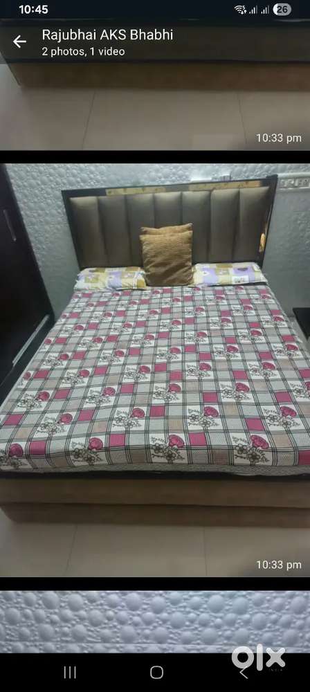5.6 pure wood box bed with gadla