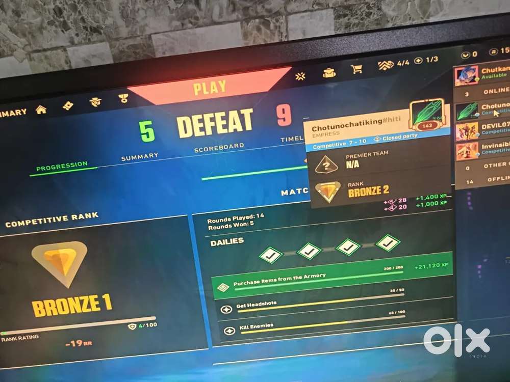 Valo acc urgent sell