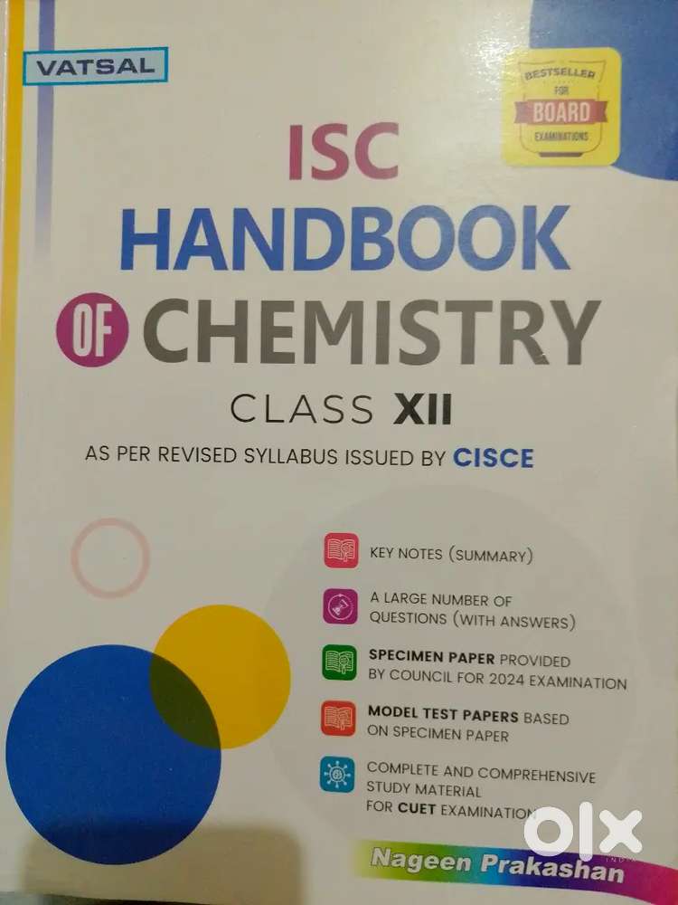 ISC CLASS XII HANDBOOK CHEMISTRY