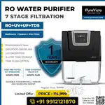 RO Water Purifier 7 Stage Filter, RO + UV + UF + TDS , 1 Year Warranty