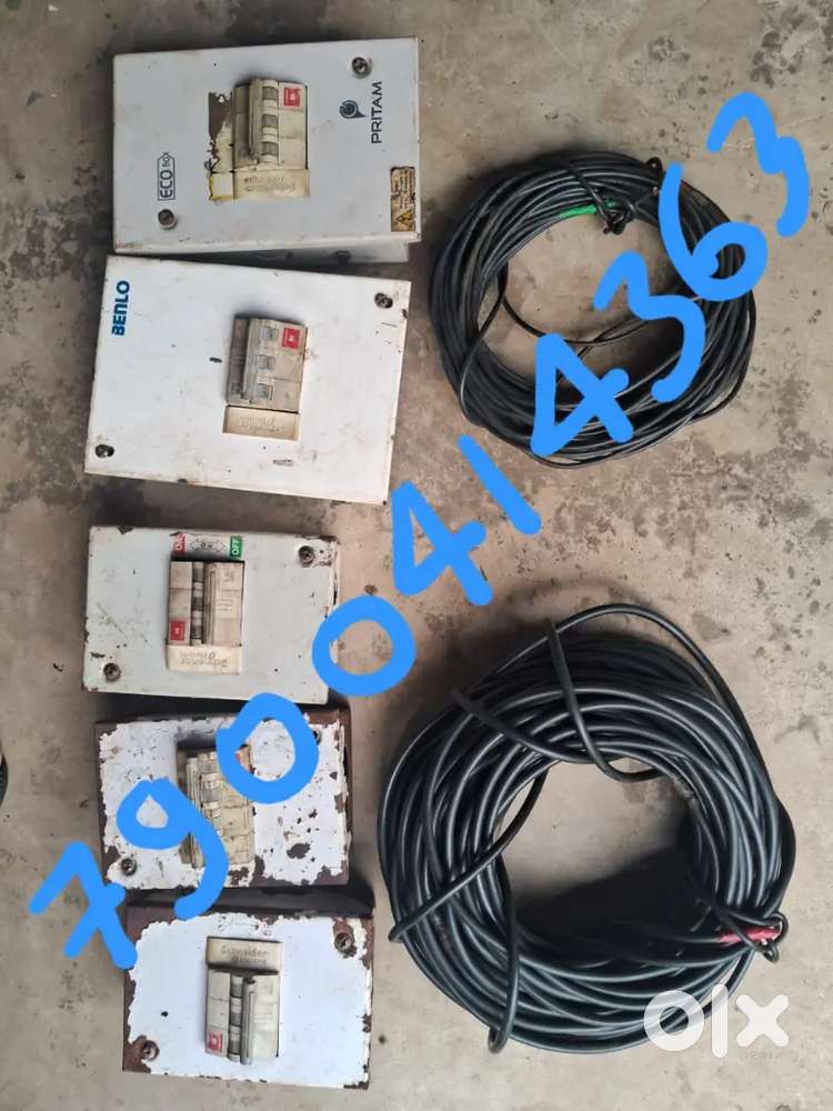 3phase Havells MCB and copper ware