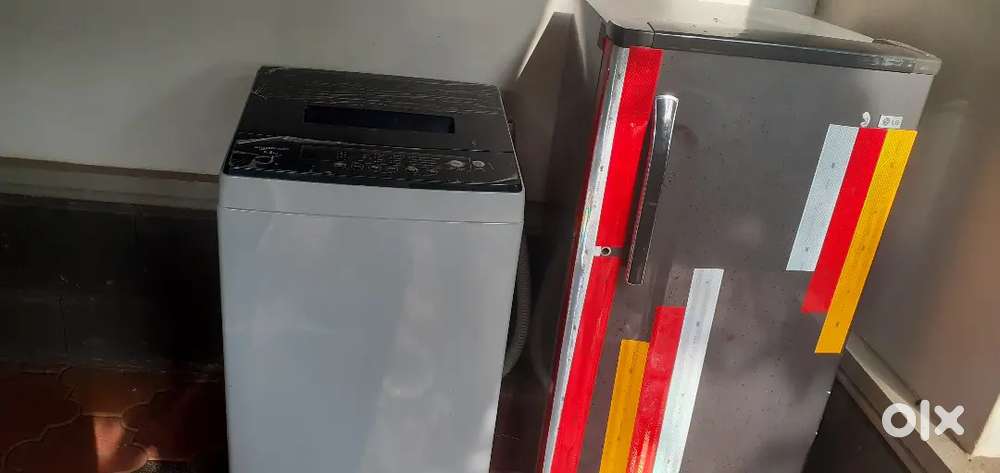 Automatic washing machine and fridge