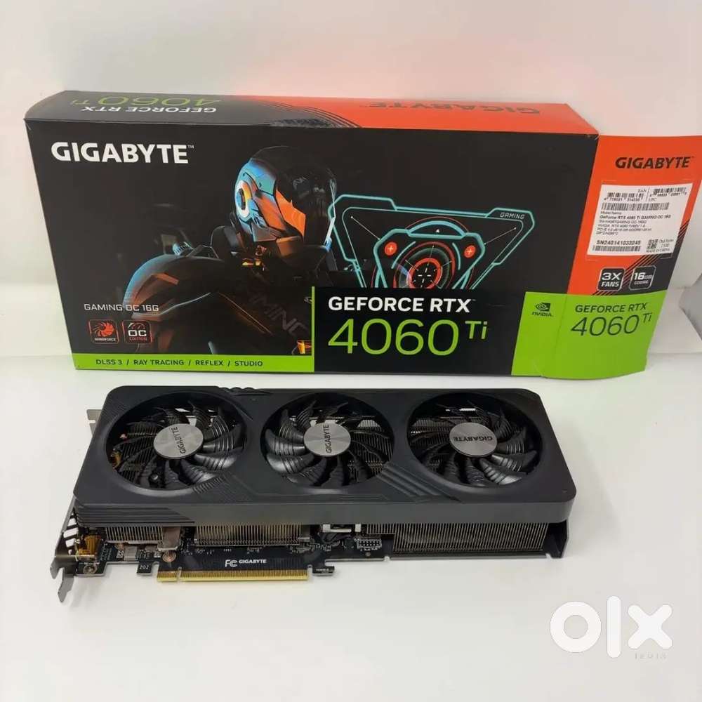 Used card Gigabyte GeForce RTX 4060 Ti 16GB GDDR6.