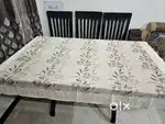 Dining Table for six person with wooden chair