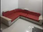 Well maintained corner sofa set