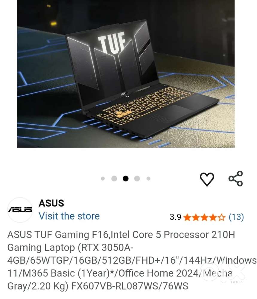 Asus TUF gameing f16