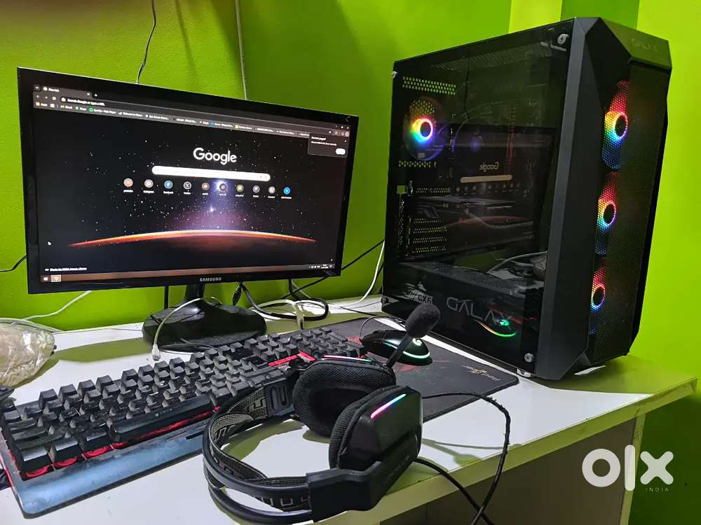 A pc with ryzen 3100 rx 550 4gb 12 ram