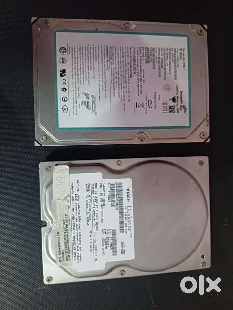 Hitachi & Seagate 80GB SATA Hard Drives & Computer Ram Fully Working