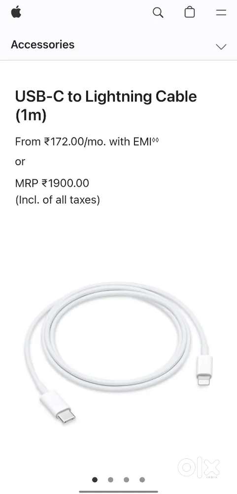 I Phone USB-C Lightning Cable (1m)