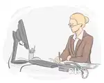 Looking office female personal secretary