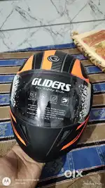 glider orange colour helmet scratchless condition