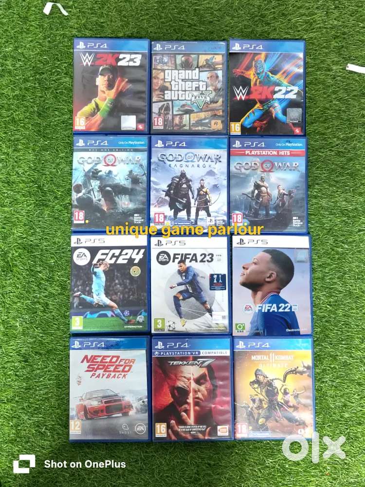 GTA 5, WWE, FIFA, GodWAR Ragnark etc PS5 PS4 PS3 Games StartsFromRs700