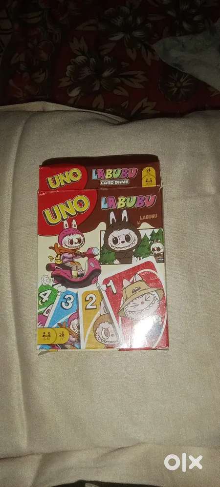 A beautiful amazing brain game UNO pack with a addition of labubu
