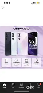 Only 15days old samsung a35 256gb iceblue color