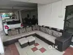 7 Seater Sofa Set with 2 Puffy