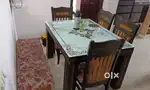 Dining table, Washing Machine, Fridge, Pair high chairs, tummy twister