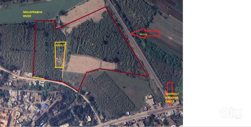 Agriculture Land Ramdurg- 9 Acres adj to Malaprabha river and Bridge