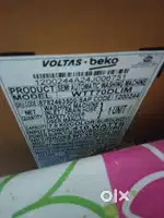 New washing machine Voltas 8kg washing machine