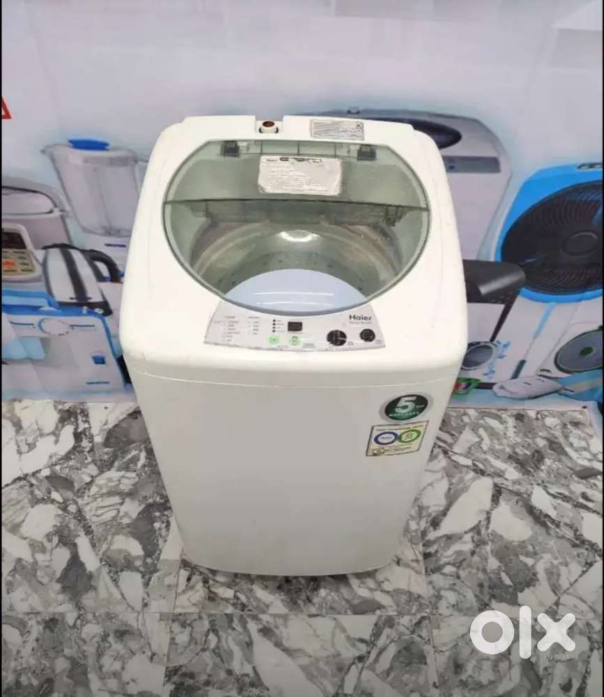 Haier top load white colour fully automatic washing machine %01956