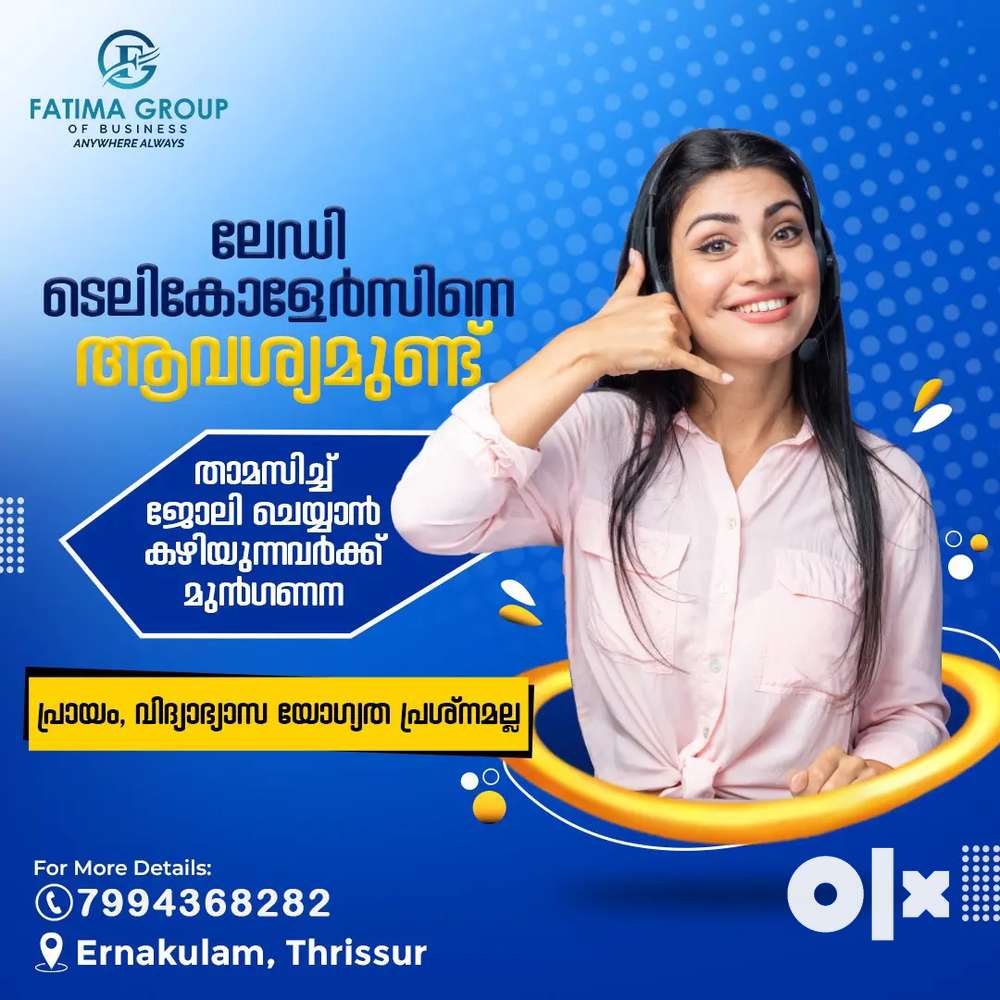 Kerala ladies telecaller job palakkad